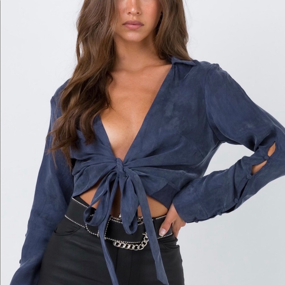 Tie front shirt